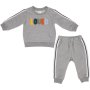 Made 4 Baby Boys Grey Side Trim Jogger Set 3-6M