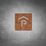 Parking Sign - Rust - Powder Coated Aluminum