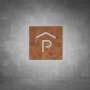 Parking Sign - Rust - Powder Coated Aluminum