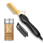 Professional High Heat Ceramic Hair Press Hot Comb & Ikt Wax Stick