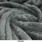 Longpile Blanket Throws 180X200CM Assorted Colours - Charcoal