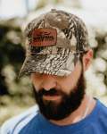 Camo Bark With Leather Patch Cap