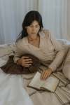 Long Sleeve Pj Set - Stone - Large