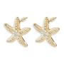 Goldair Gold Diamante Star Earrings