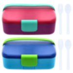 Block 5 Compartment Plastic Lunch Box May Vary
