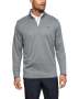Men's Ua Golf Sweater Fleece Zip - Black Medium Heather / Sm