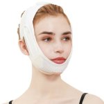 V Face Sleep Bandage Facial Firming Lifting Mask 072 White