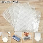 50PCS Transparent Bubble Packaging Bag: Shockproof Polyethylene Mailing Bag For Express Shipping And Packaging