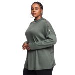 Donnay Plus Size Relaxed Cut & Sew 1 Up Top - Fatigue