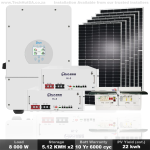 Solac Solar Kit Hybrid Deye 8KW With Lithium Ion Battery Hina 10.24KWH