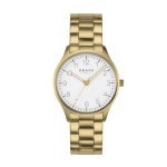 Falke Cider - Stainless Steel Gold Pvd Strap White Dial Watch V260GXGWSG-DAF