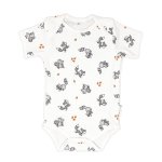 Babes & Kids Little Acorn - Short Sleeve Woodland Animals Onsie Bodysuit