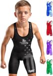 Exxact Sports Patriot Youth Wrestling Singlet For Boys Premium Powerlifting Singlet Kids Wrestling Singlets For Training Ym Blac