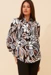 Ladies Hick Cuff Button Shirt In Navy - Navy 2XL