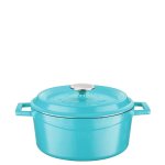Lava Round Casserole 28CM Matt Turquoise 6.7L