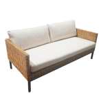 Nakisha Rattan Three Seater Sofa