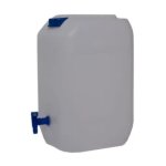 25L Poly Container 1000G With Tap & Lid Natural Food Grade