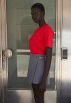 Fine-knit Top - Red