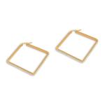 Square Stainless Steel Hoop Earrings