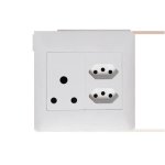 Apollo Socket 1X16A + 2XNEW Slim Wht