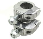 Set Dirt Bike Handle Bar Clamps In Silver