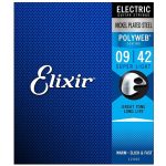 12 X Sets Elixir Polyweb Coated Nickel Plated Steel Electric Strings Super Light : .09 .42