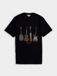 Ben Sherman Jumble Guitar Tee Shirt-black - Black XXL