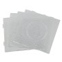 TOOGOO Board - 4PCS Abc Clear 145X145MM Square Large Pegboards Board For Hama Fuse Perler Bead