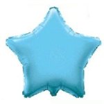 Baby Blue Star Foil Balloon