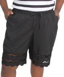 Ladies Plain Anglaise Shorts - 60 Denim