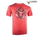 Mens Casual T-Shirt Graffiti Grunge - Flame - 5XL