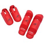 Tdoutop Elastic Kick Pads For Kids Arts Red XL