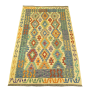 Rugs Of Persia / 199 X 131CM Hand Made Purple & Multi Afghan Kilim Wool Rug