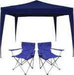 Afritrail 3 X 3M Gazebo Chair Combo - Blue