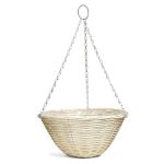 Ratan Effect Hanging Basket - Cream O07793