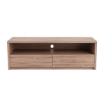 Naomi Classic Tv Unit 2 Drawers - Pine In Chestnut Finish