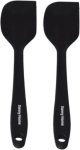 Silicone Duo 2-PIECE Scraper Spatula Set Silicone Spatula Kitchen Tool Set