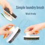 1PC Laundry Brush & Shoe Brush For Restaurant Deep Clean & Stain Removal Multi-use Durable Ergonomic Enhanced Cleanliness Fabric Safe Daily Use Long-lasting Versatile Easy Storage