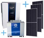 ADJ120C Solar Combo Kit -f.star 3KW Hybrid Inverter.nenergy 2.4KW Lithium BATT..3X555W Solar Panels
