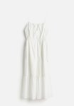 Drawstring-detail Dress - White