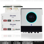 Voltronic Axpert Max II 8KW Off Grid Power Inverter With Hina 10.24KWH Lithium Battery Inverter Kit