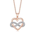 Cde Infinite Love Necklace With Swarovski Crystals