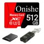 Onishe 512GB Micro Sd Card U3 CLASS10 Tf Memory Card