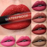 1PC Waterproof Matte Lipstick Vivid Lip Color Smudge-proof & Long-lasting Makeup & Cosmetics