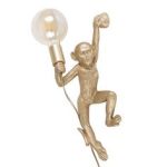 Monkey Wall Light – Gold Black White