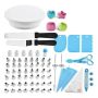 80-PIECE Cake Decorating Set With Nozzles Bags Scrapers & Baking Tools