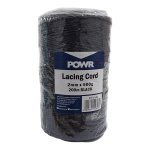 Powr Black Lacing Cord Spool 200M 500G