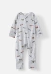 Cotton On The Long Sleeve Zip Romper - Cloud Marle up In The Sky