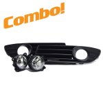 Polo Vw 9N Bujwa Tdi gti Fog Light 05-09 Right + Left With Covers - Spares Direct