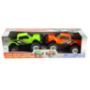 Green & Orange Grandex Ford F150 Svt Raptor Collectable Car Set 2 Piece